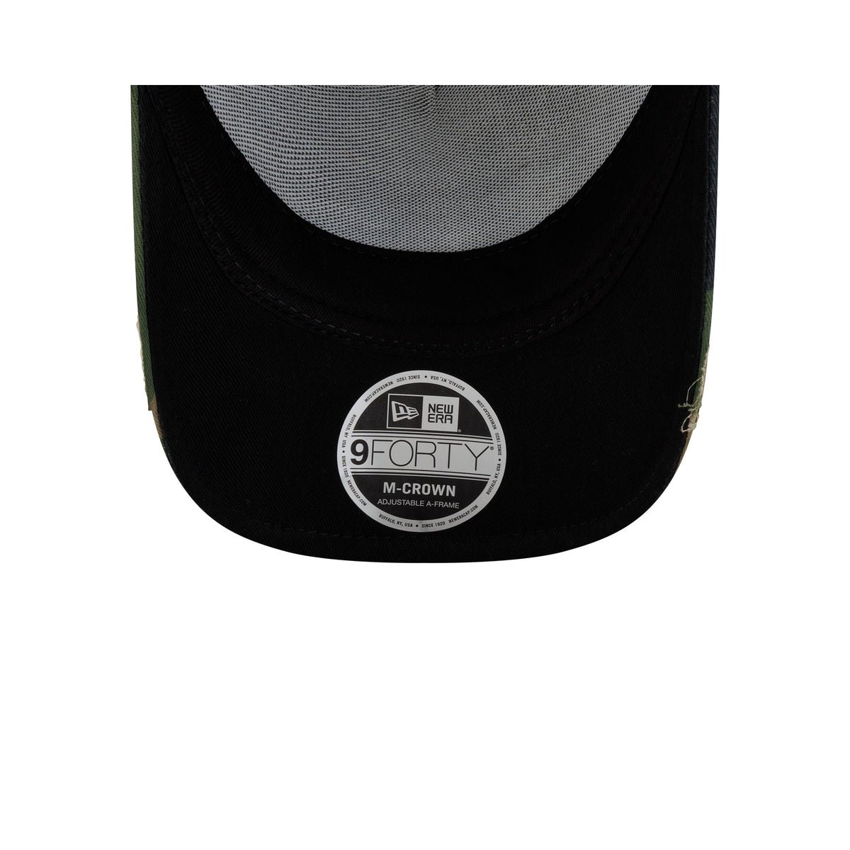 New York Yankees Camo Gothic Visor 9FORTY M-Crown A-Frame Trucker Hat