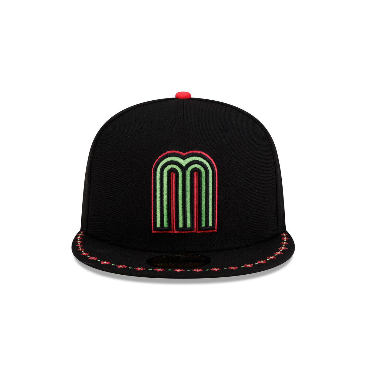 Mexico Baseball Flower 59FIFTY Fitted Hat