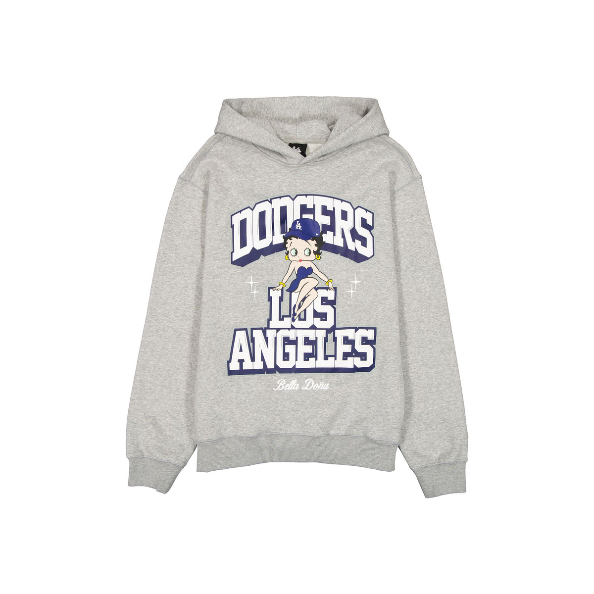 Bella Doña x Betty Boop x Los Angeles Dodgers Heather Gray Hoodie