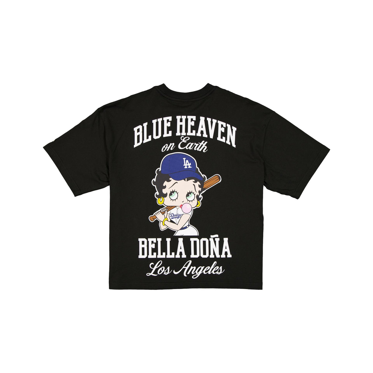 Bella Doña x Betty Boop x Los Angeles Dodgers Black T-Shirt