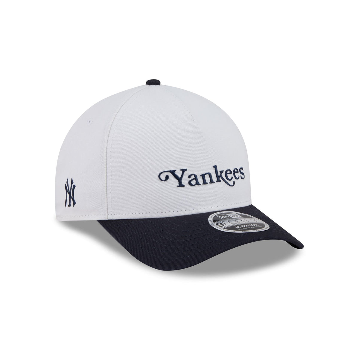 New York or Nowhere x New York Yankees Optic White Two Tone 9FORTY M-Crown A-Frame Snapback Hat