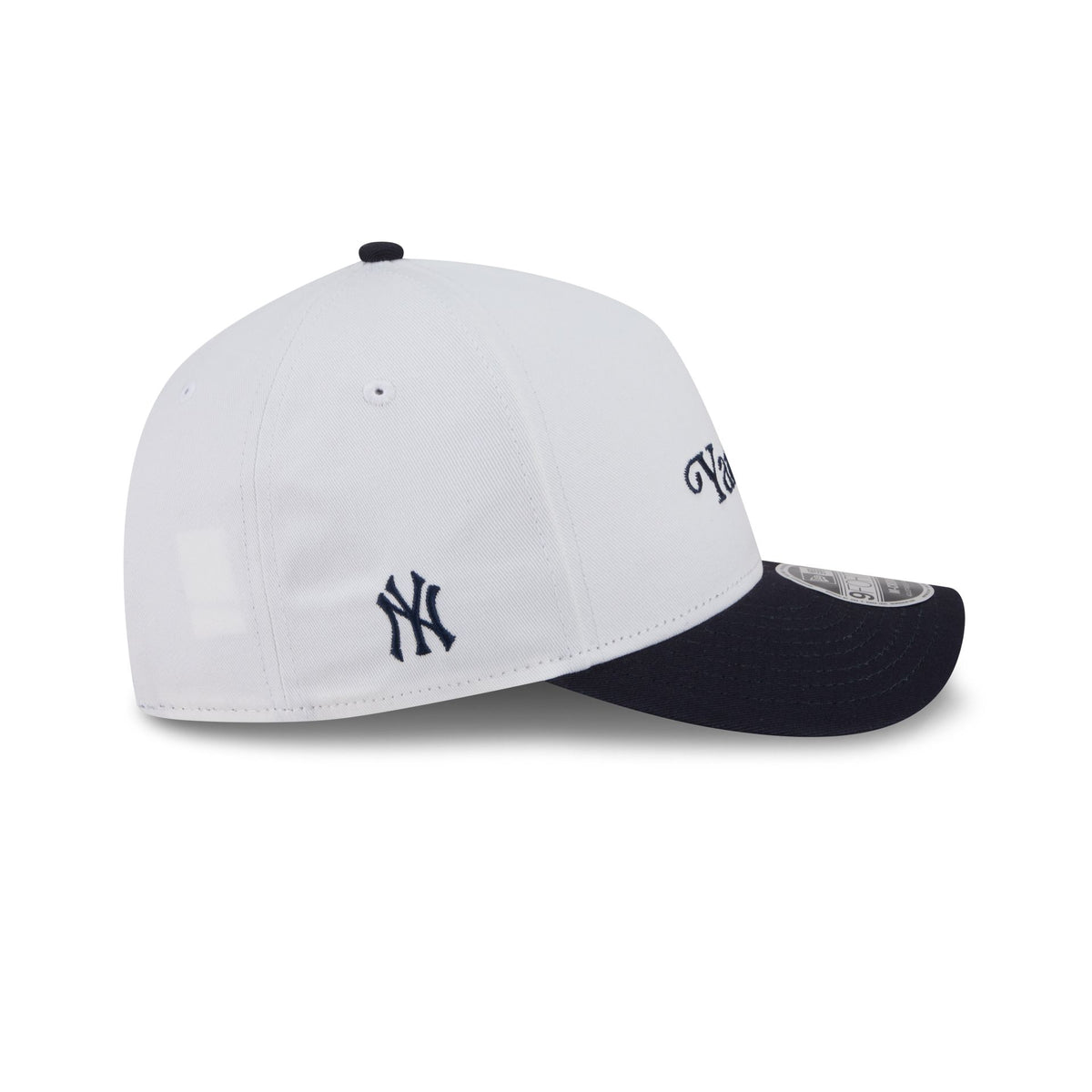New York or Nowhere x New York Yankees Optic White Two Tone 9FORTY M-Crown A-Frame Snapback Hat