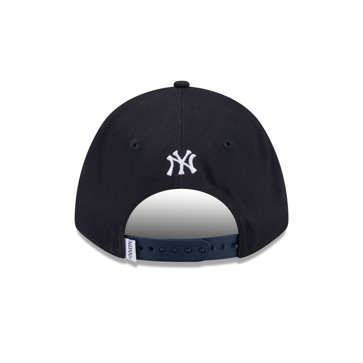 New York or Nowhere x New York Yankees Navy Wordmark Script 9FORTY A-Frame Snapback Hat
