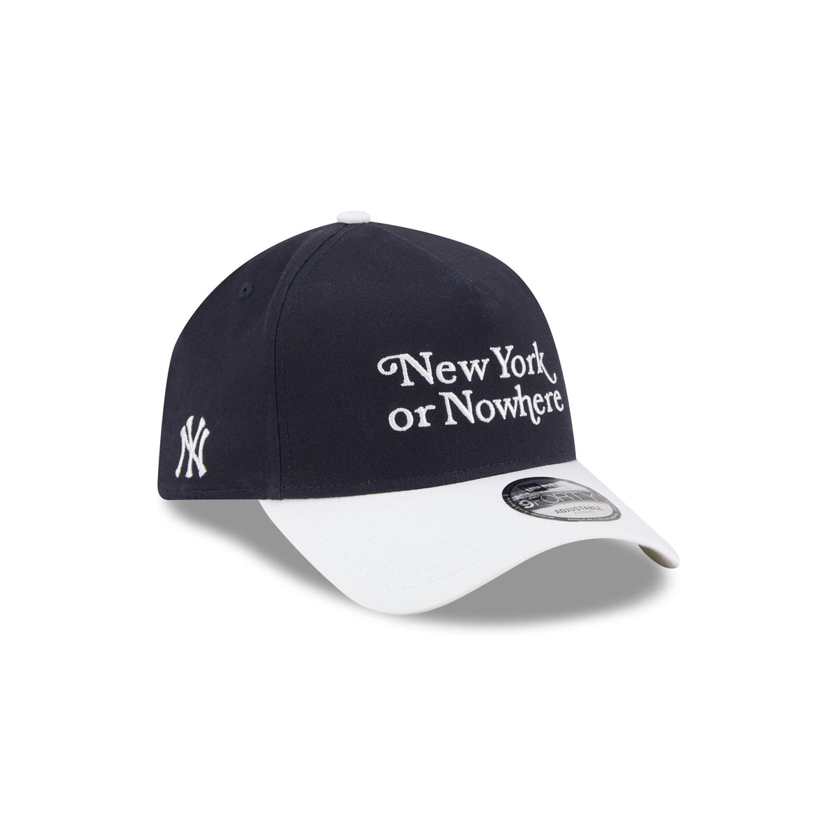 New York or Nowhere x New York Yankees Navy Two Tone 9FORTY A-Frame Snapback Hat