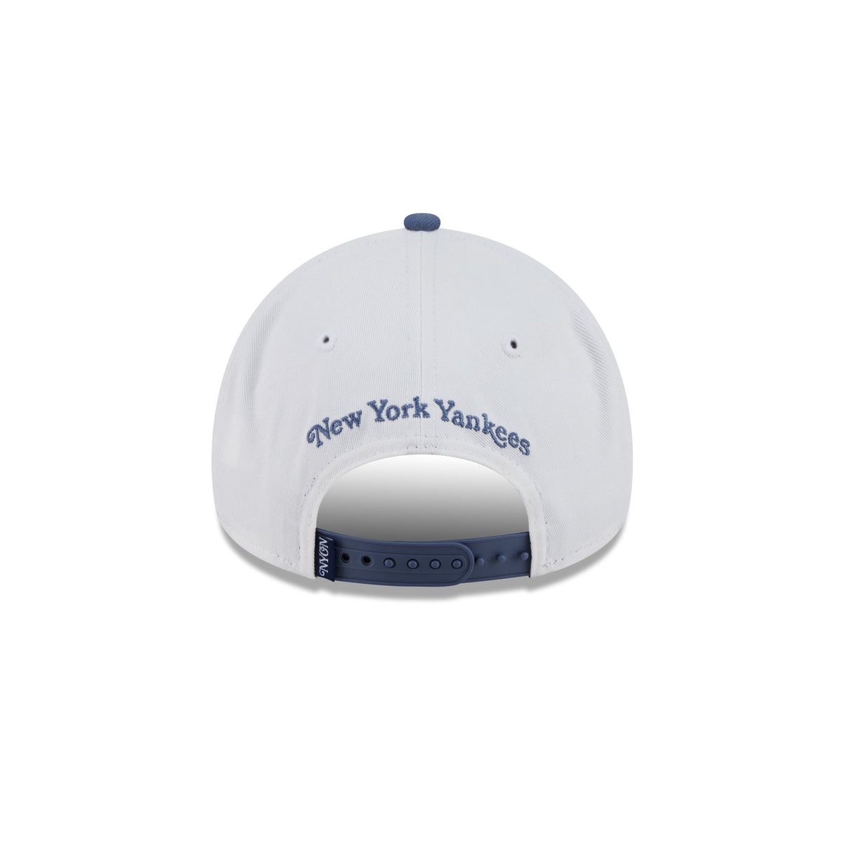 New York or Nowhere x New York Yankees White Slate Blue Two Tone 9FORTY A-Frame Snapback Hat