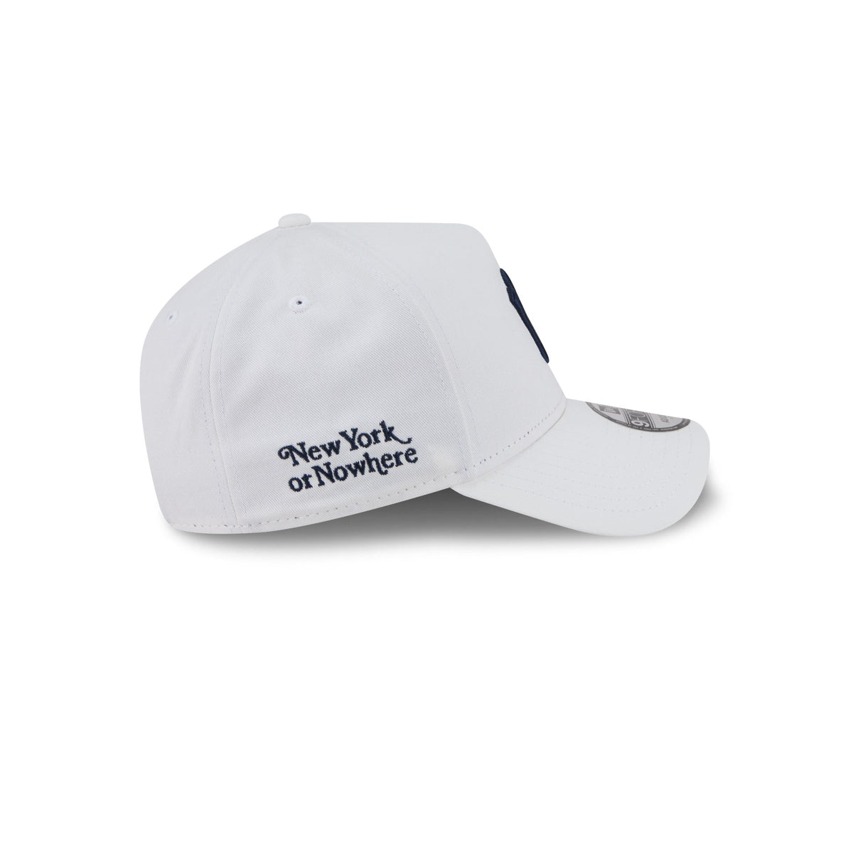 New York or Nowhere x New York Yankees Optic White 9FORTY A-Frame Snapback Hat