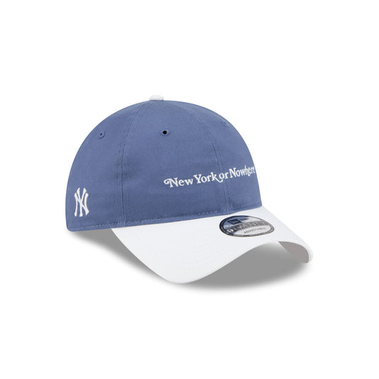 New York or Nowhere x New York Yankees Slate Blue Script 9TWENTY Adjustable Hat
