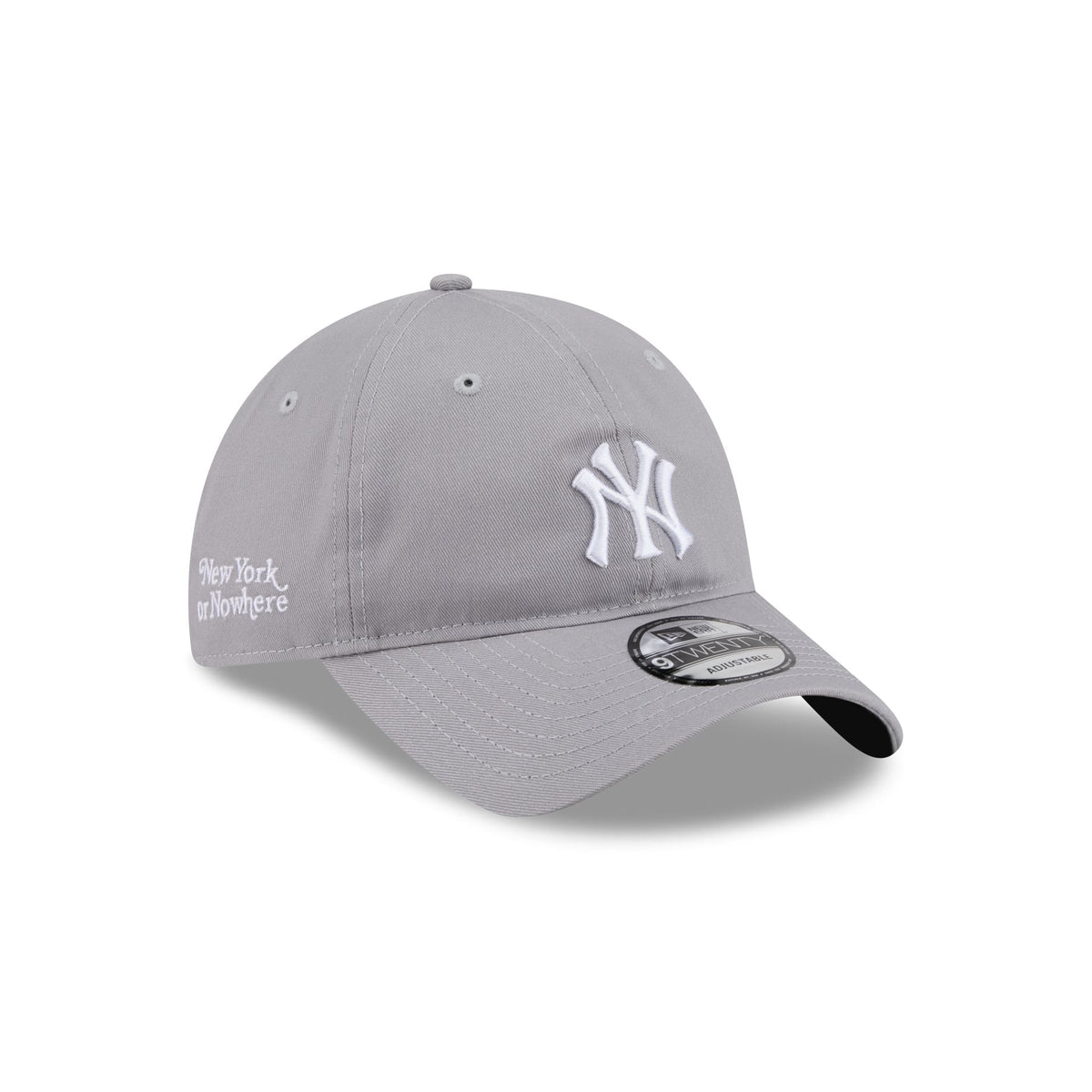 New York or Nowhere x New York Yankees Light Gray 9TWENTY Adjustable Hat