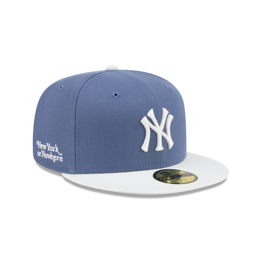 New York or Nowhere x New York Yankees Slate Blue Two Tone 59FIFTY Fitted Hat