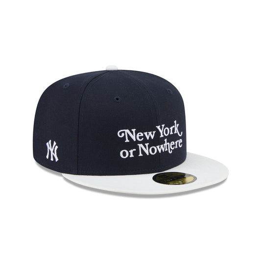 New York or Nowhere x New York Yankees Navy Two Tone 59FIFTY Fitted Hat