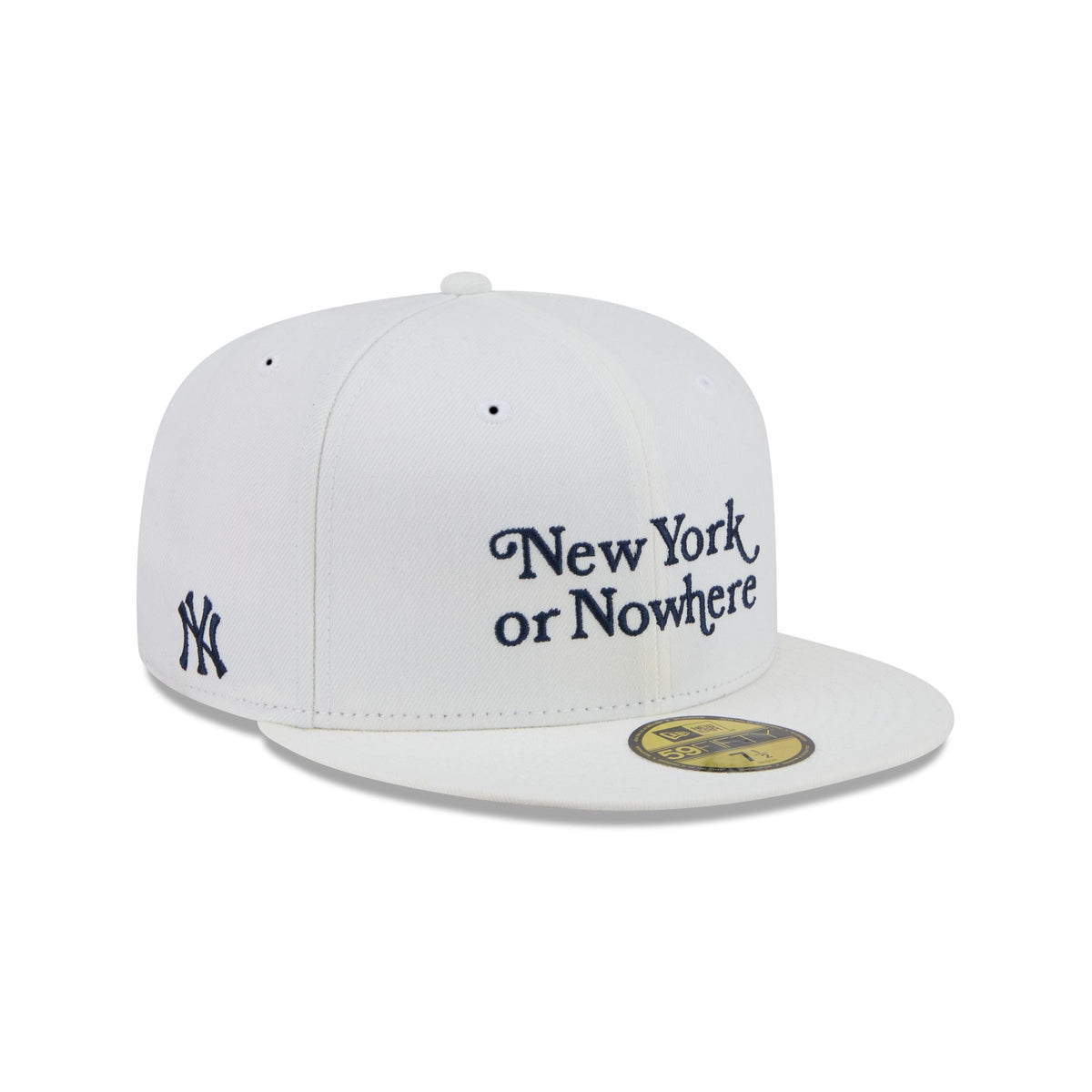 New York or Nowhere x New York Yankees Optic White 59FIFTY Fitted Hat