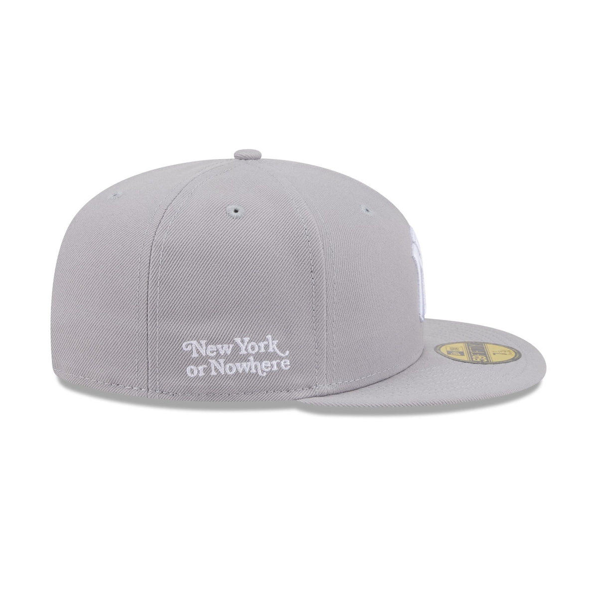 New York or Nowhere x New York Yankees Light Gray 59FIFTY Fitted Hat