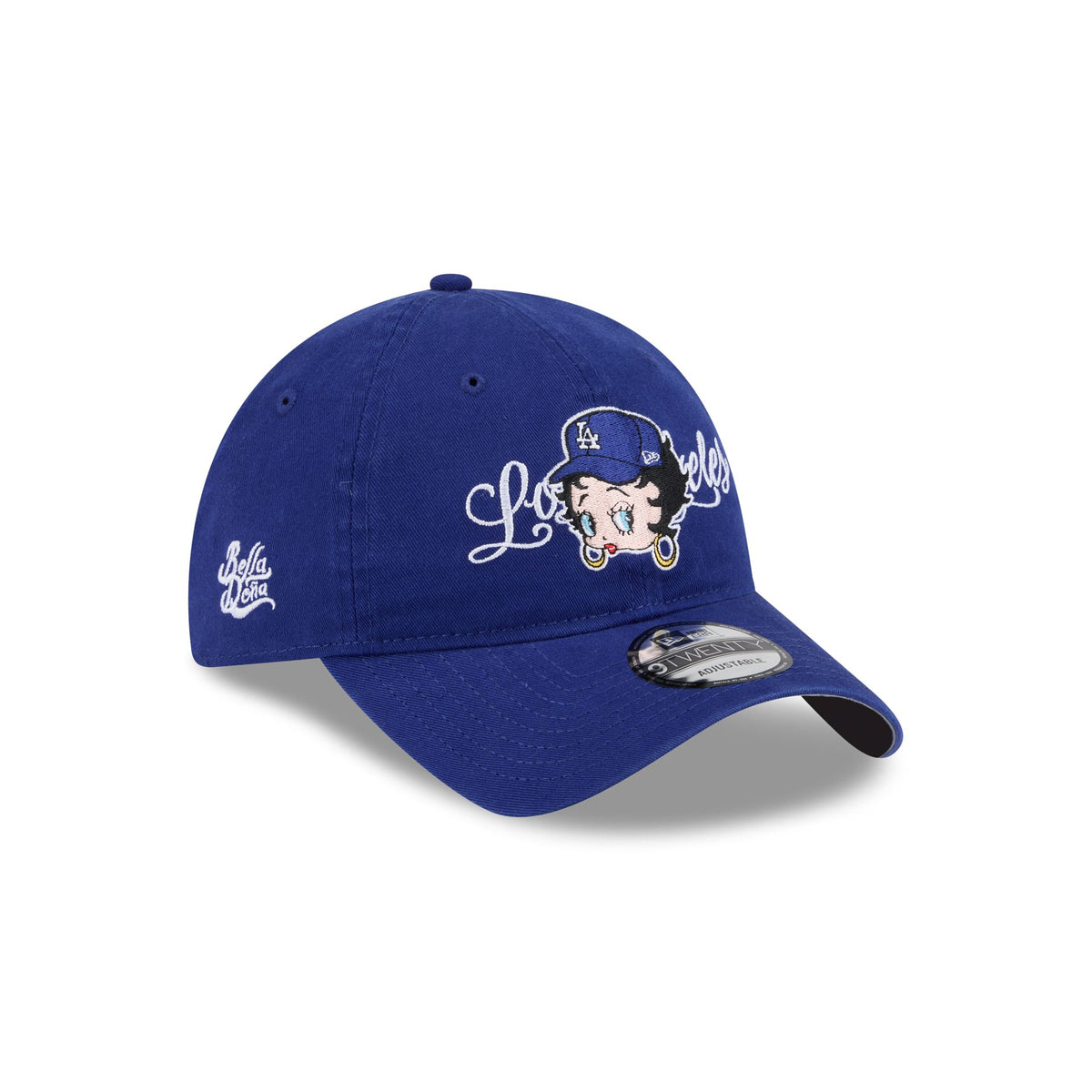 Bella Doña x Betty Boop x Los Angeles Dodgers Script 9TWENTY Adjustable Hat