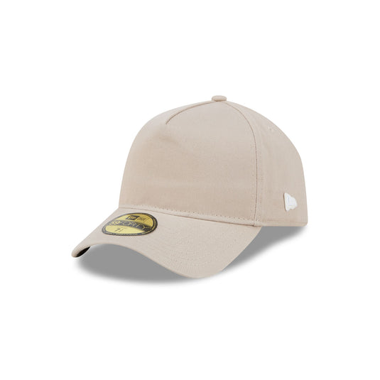 New Era Cap Cotton Twill Light Gray 59FORTY A-Frame Fitted Hat
