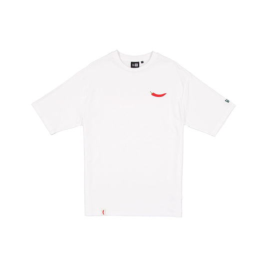 White TEAM FIFTY5 t-shirt with Carlos Sainz branding, product shot on white background