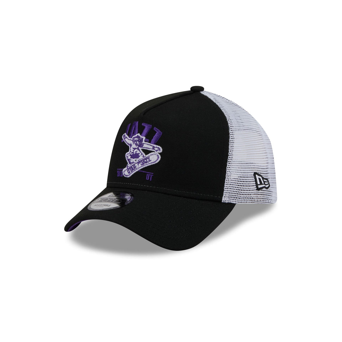 Utah Jazz Mascot 9FORTY A-Frame Trucker Hat