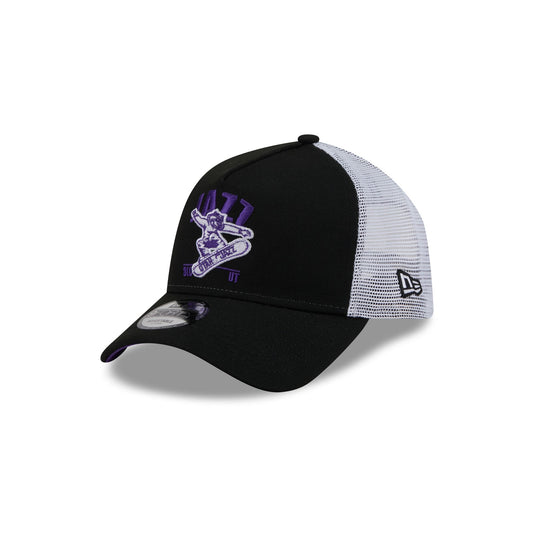 Utah Jazz Mascot 9FORTY A-Frame Trucker Hat