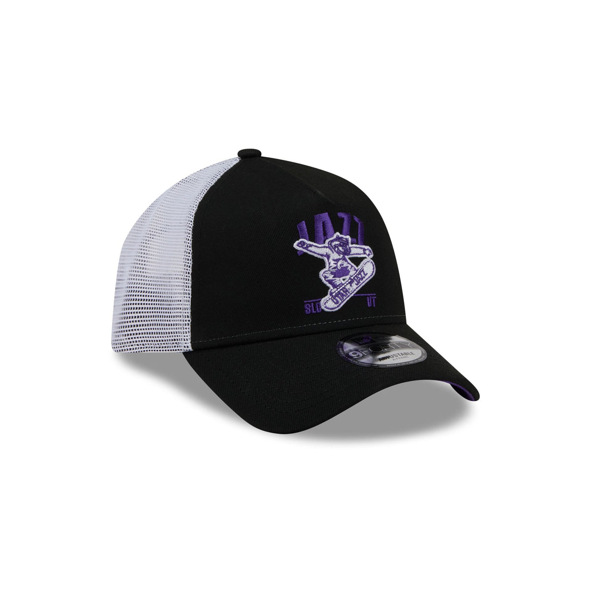 Utah Jazz Mascot 9FORTY A-Frame Trucker Hat