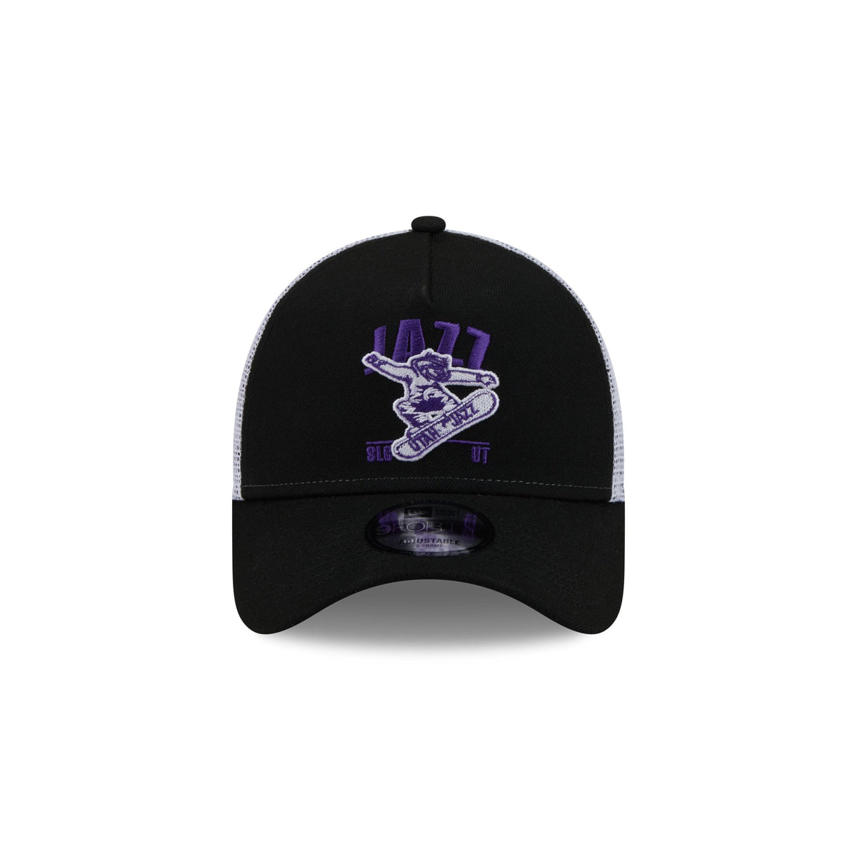 Utah Jazz Mascot 9FORTY A-Frame Trucker Hat