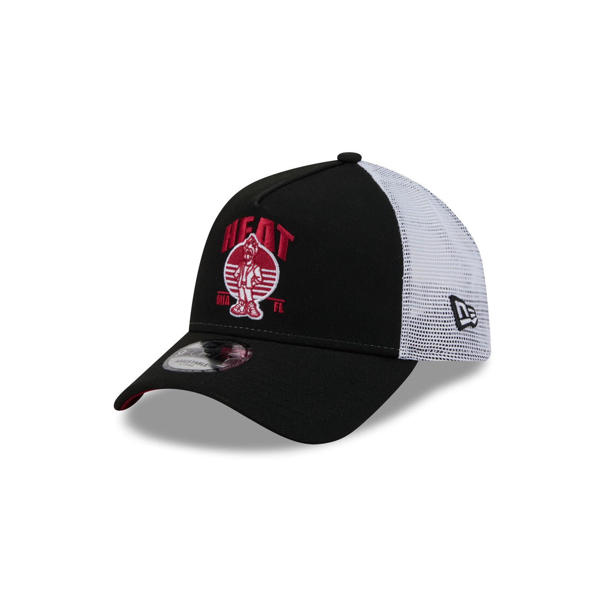 Miami Heat Mascot 9FORTY A-Frame Trucker Hat