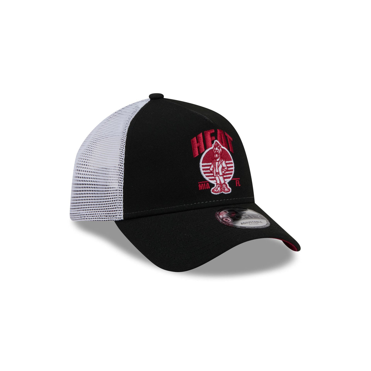 Miami Heat Mascot 9FORTY A-Frame Trucker Hat
