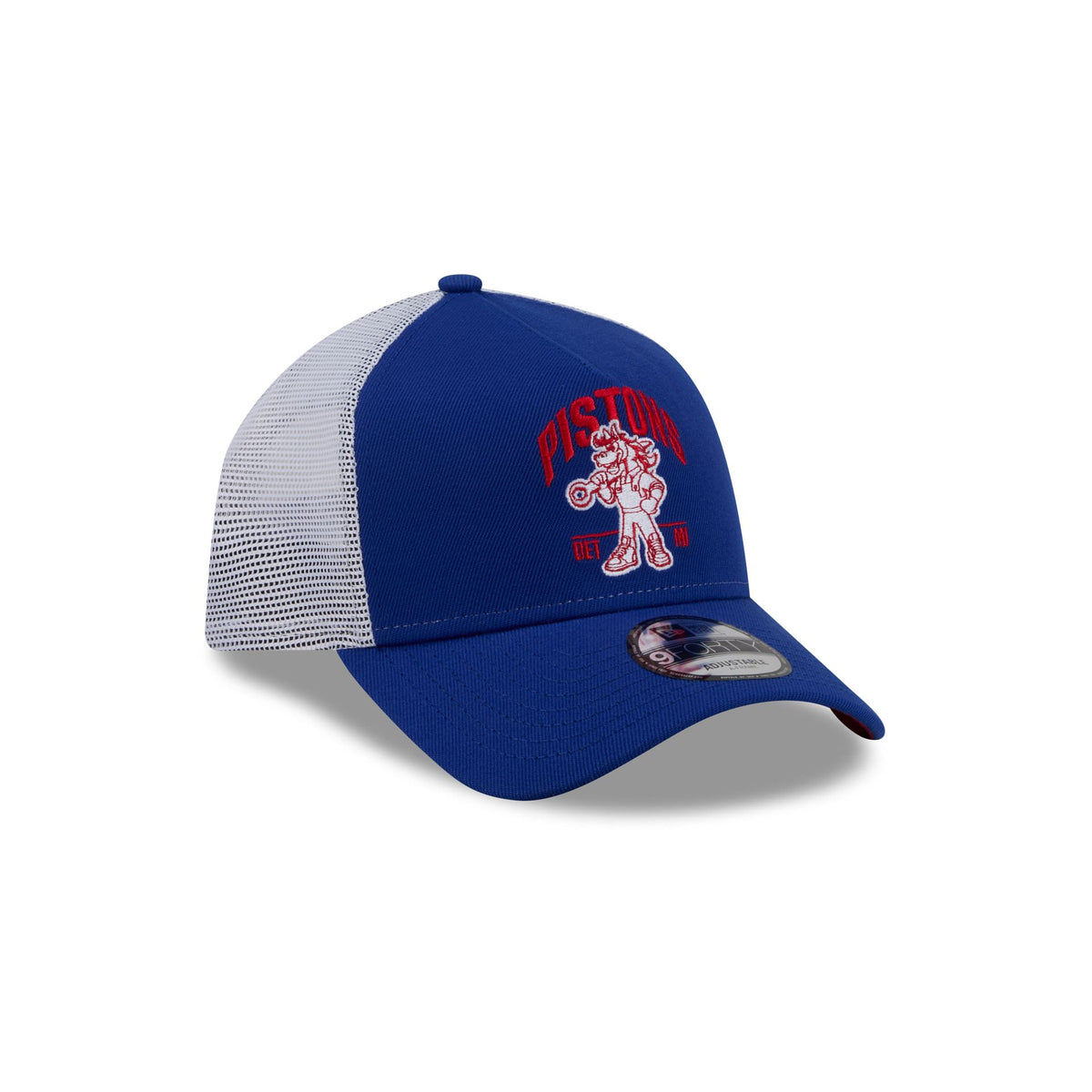 Detroit Pistons Mascot 9FORTY A-Frame Trucker Hat