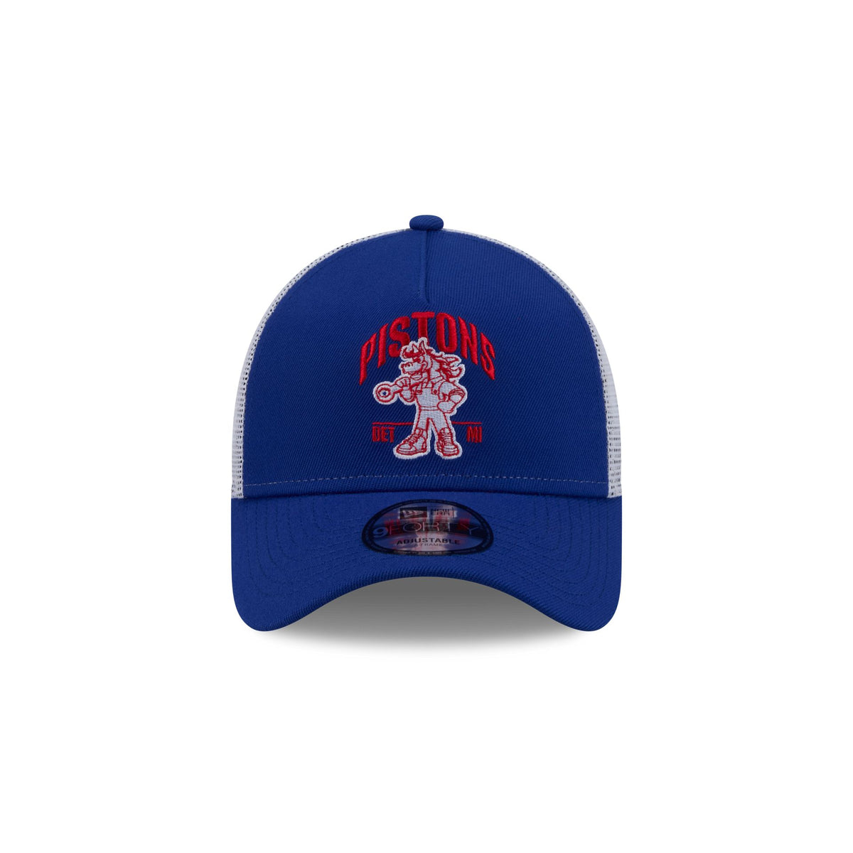 Detroit Pistons Mascot 9FORTY A-Frame Trucker Hat