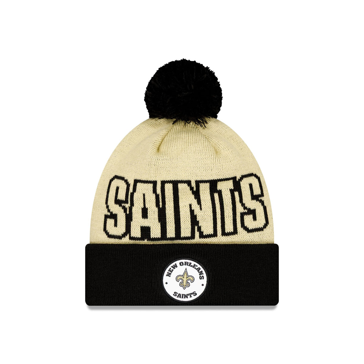 New Orleans Saints 2026 International Games Pom Knit Hat