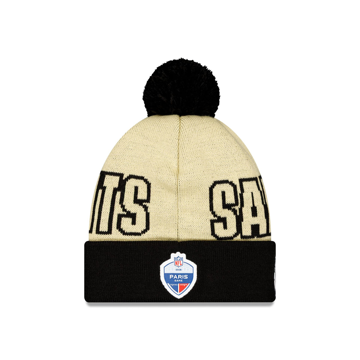New Orleans Saints 2026 International Games Pom Knit Hat