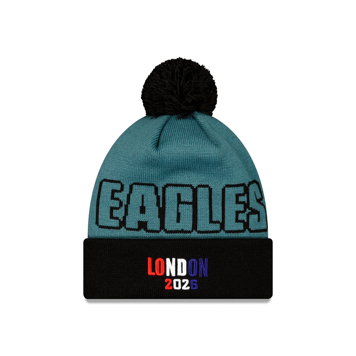 Philadelphia Eagles 2026 International Games Pom Knit Hat