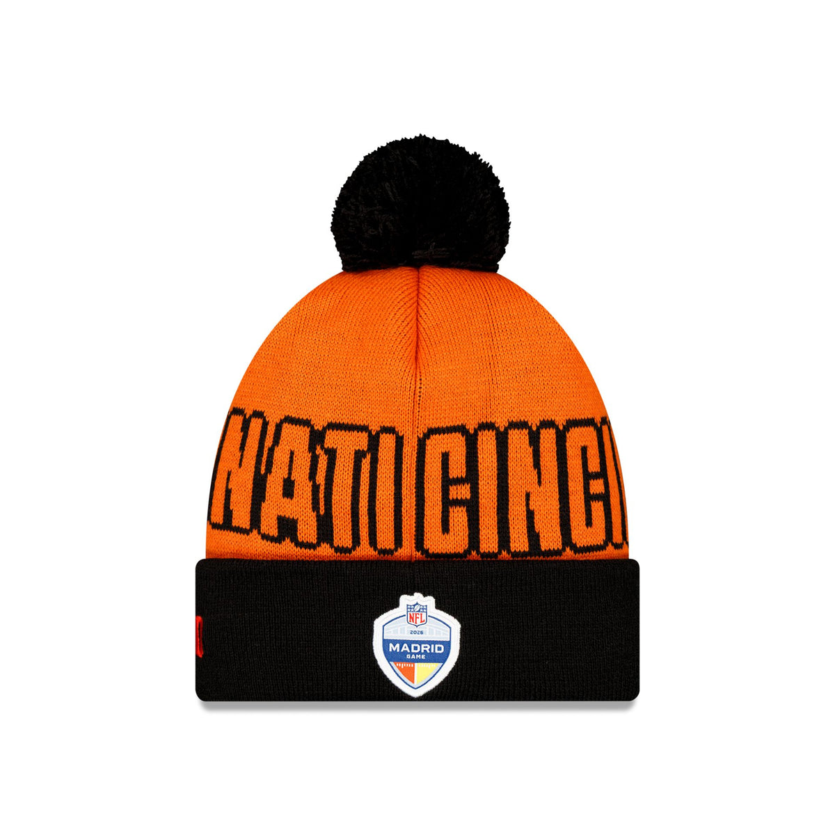 Cincinnati Bengals 2026 International Games Pom Knit Hat