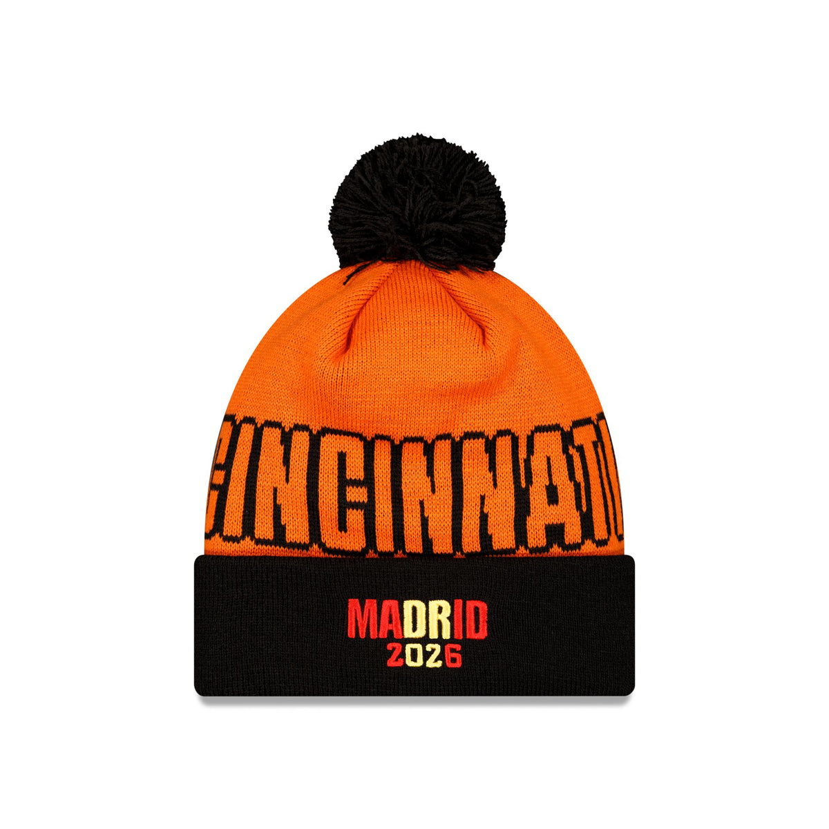 Cincinnati Bengals 2026 International Games Pom Knit Hat