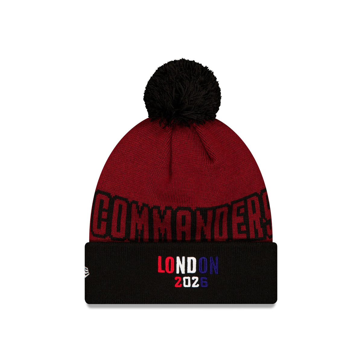 Washington Commanders 2026 International Games Pom Knit Hat