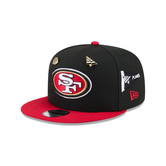 Paper Planes x San Francisco 49ers Black 9FIFTY Snapback Hat