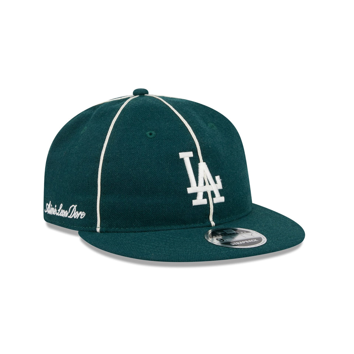 Aimé Leon Dore Los Angeles Dodgers Piping Green Retro Crown 9FIFTY Adjustable Hat