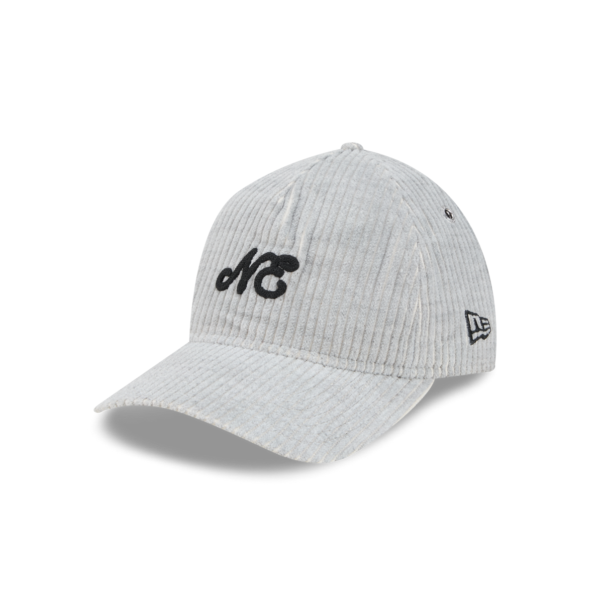 New Era Branded Cord Heather Gray 9TWENTY A-Frame Adjustable Hat