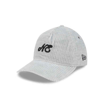 New Era Branded Cord Heather Gray 9TWENTY A-Frame Adjustable Hat