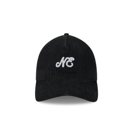 New Era Branded Cord Black 9TWENTY A-Frame Adjustable Hat