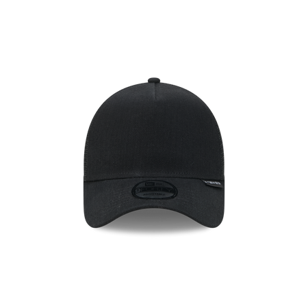 New Era Branded Herringbone Black 9FORTY A-Frame Trucker Hat