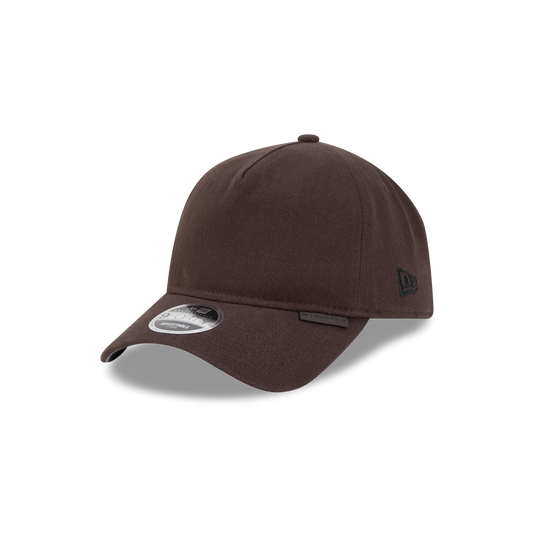 New Era Branded Herringbone Dark Brown 9FORTY A-Frame Unstructured Snapback Hat