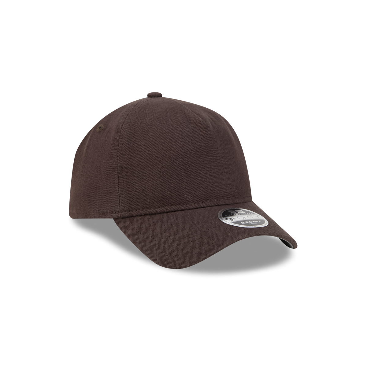 New Era Branded Herringbone Brown Suede 9FORTY A-Frame Unstructured Snapback Hat