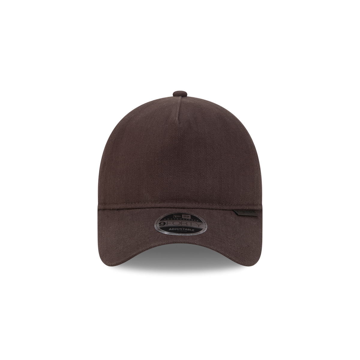 New Era Branded Herringbone Brown Suede 9FORTY A-Frame Unstructured Snapback Hat