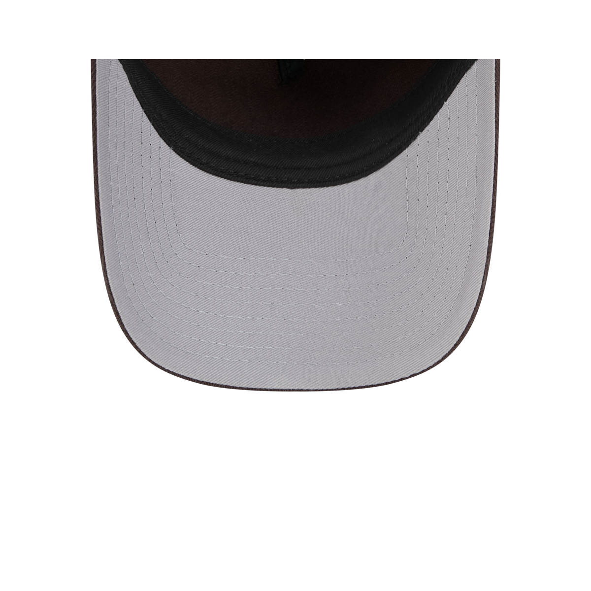 New Era Branded Herringbone Brown Suede 9FORTY A-Frame Unstructured Snapback Hat