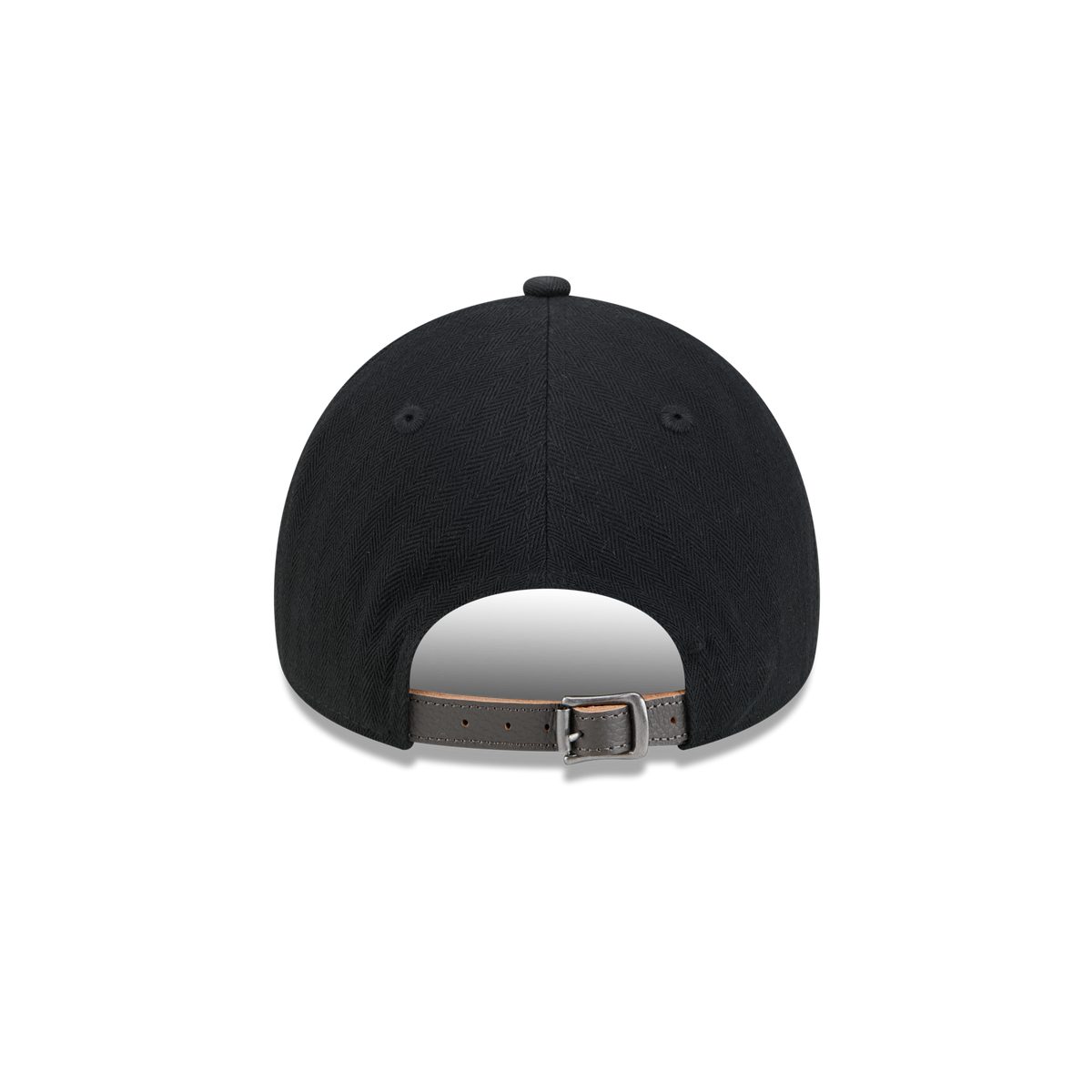 New Era Branded Herringbone Black 9FORTY A-Frame Unstructured Snapback Hat