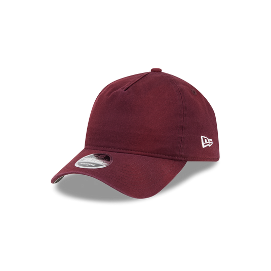 New Era Branded Washed Maroon 9FORTY A-Frame Unstructured Snapback Hat
