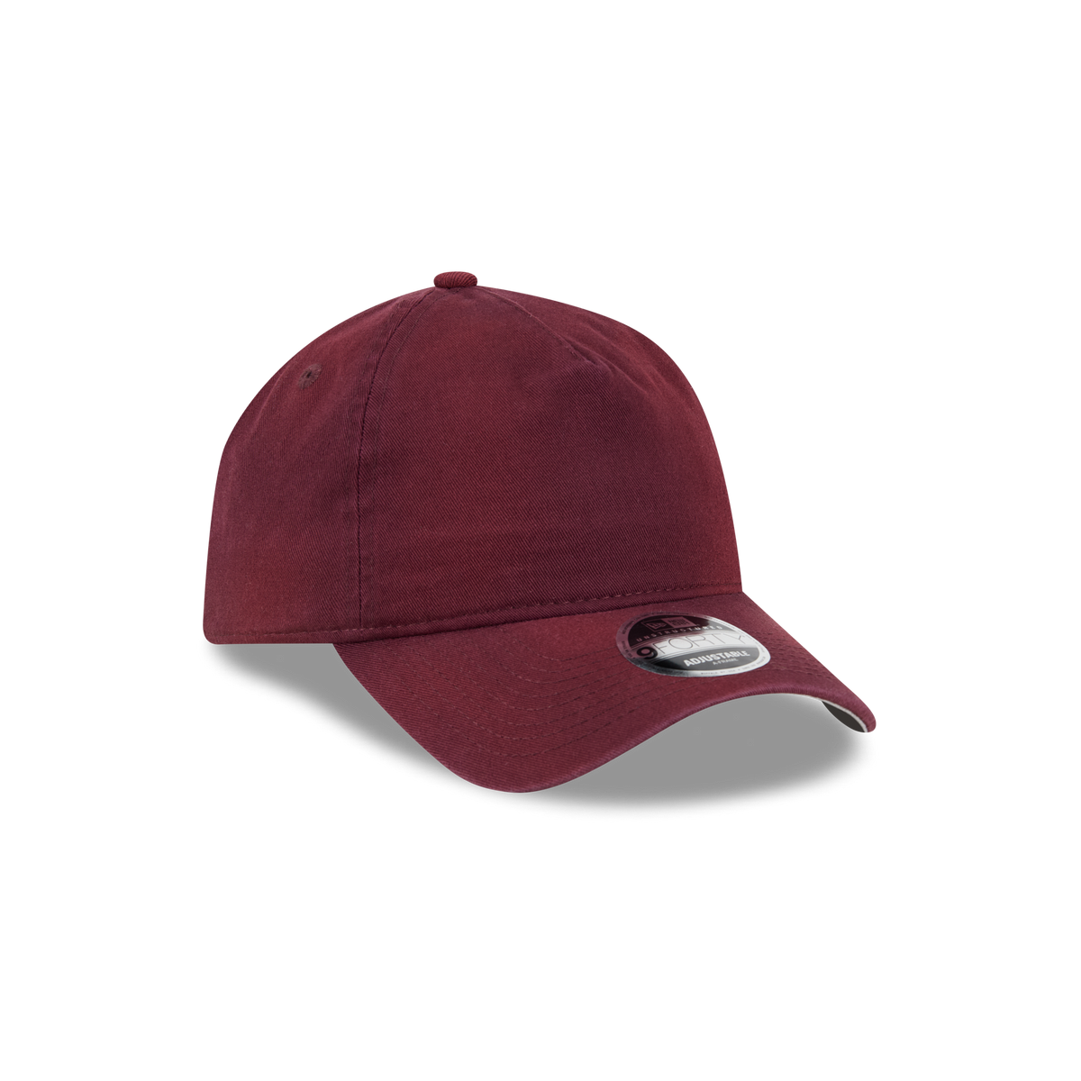 New Era Branded Washed Maroon 9FORTY A-Frame Unstructured Snapback Hat