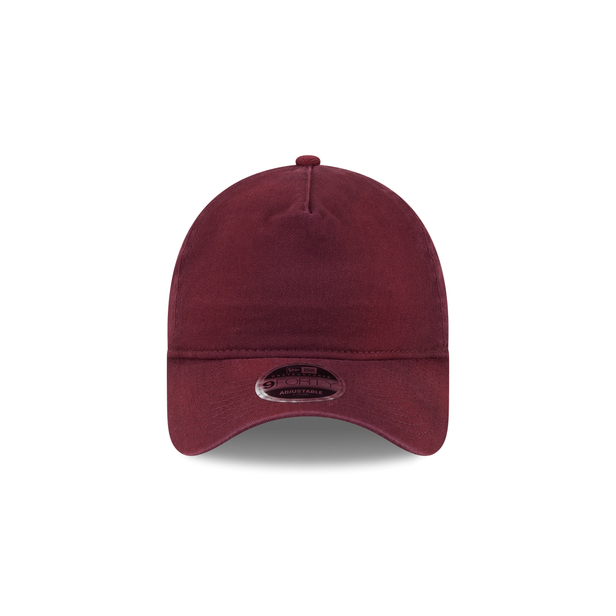 New Era Branded Washed Maroon 9FORTY A-Frame Unstructured Snapback Hat