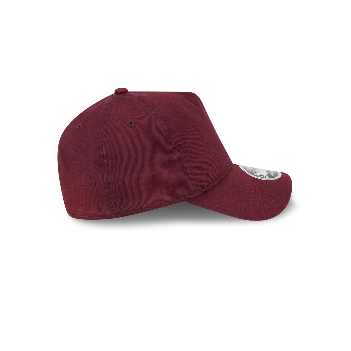 New Era Branded Washed Maroon 9FORTY A-Frame Unstructured Snapback Hat