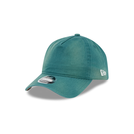 New Era Branded Washed Pine Needle Green 9FORTY A-Frame Unstructured Snapback Hat