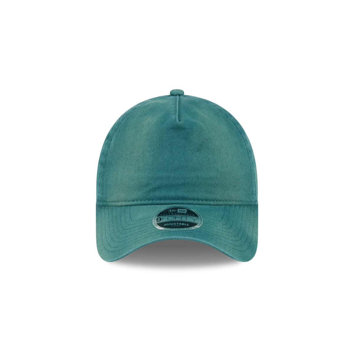 New Era Branded Washed Pine Needle Green 9FORTY A-Frame Unstructured Snapback Hat